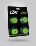 SET OF PADEL OVERGRIP 4 UNITS LOK GREEN